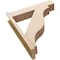 Ekena Millwork 8-in W x 36-in D x 42-in H Funston Block Rough Cedar Woodgrain TimberThane Outlooker, Primed Tan OUTUR080X36X42FST44RCPR - alternate 6